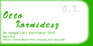 otto kornidesz business card